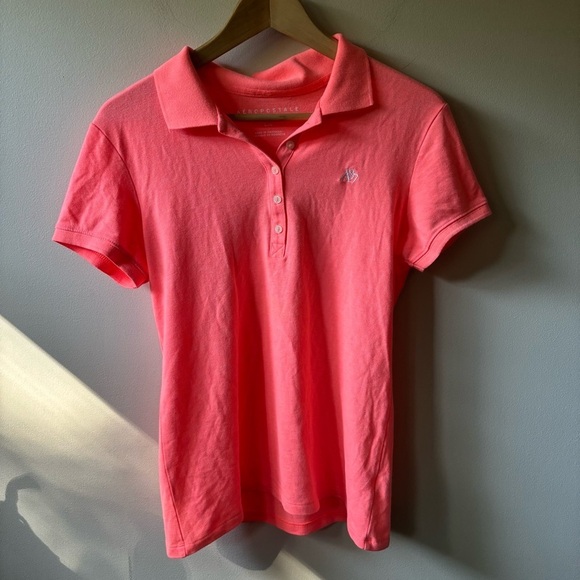Aeropostale Tops - Aeropostale Coral Polo Shirt